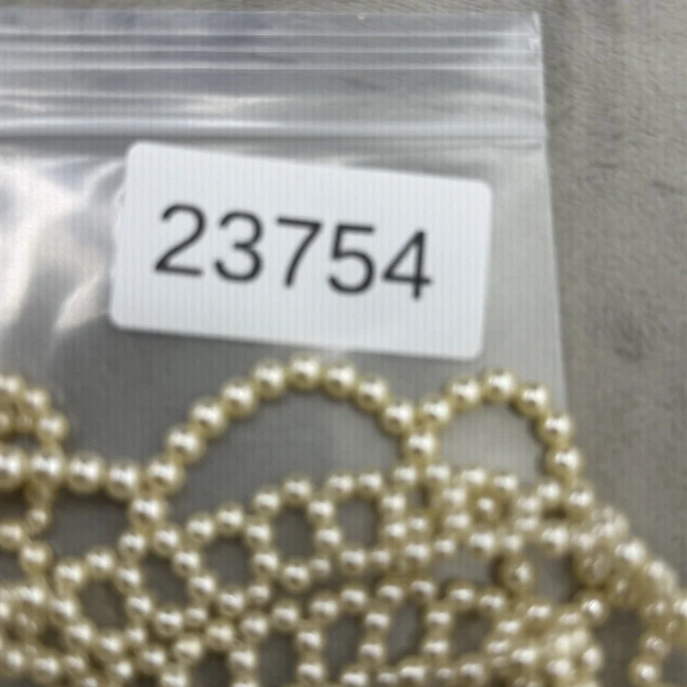 Vintage Beaded Collar Necklace Faux Pearl Lace Gold Tone Prom Wedding‎ 18